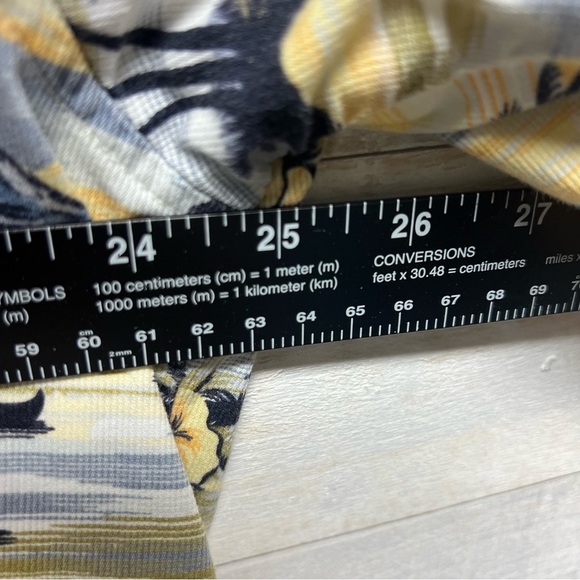 Walt Disney World Button Up Shirt Men XL Hawaiian Tropical Palm Trees Beach Boat - Picture 6 of 7